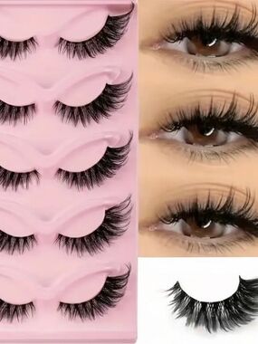 Clusters! Curl Featherless Under The Eye Eyelashes 5-Pack - Black Lashes OMG!!